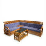 1791-Wooden corner sofa set