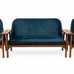 3+1+1 wooden sofa set