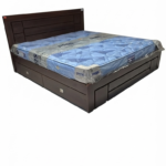 Wooden storage bed