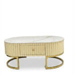 1187-Elegant Oval Coffee Table