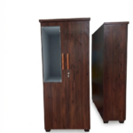 2331-2-Door Wooden Wardrobe with Mirror