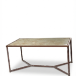 3146-Contemporary Metal-Frame Coffee Table