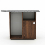 Multi-Functional Wooden Ironing Table & Storage Cabinet